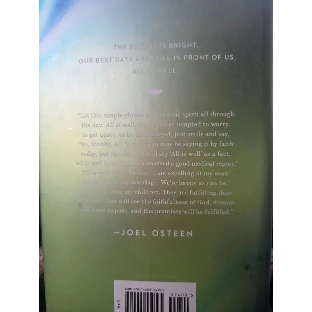 Peaceful on Purpose Joel Osteen Hardcover 2021 First Edition